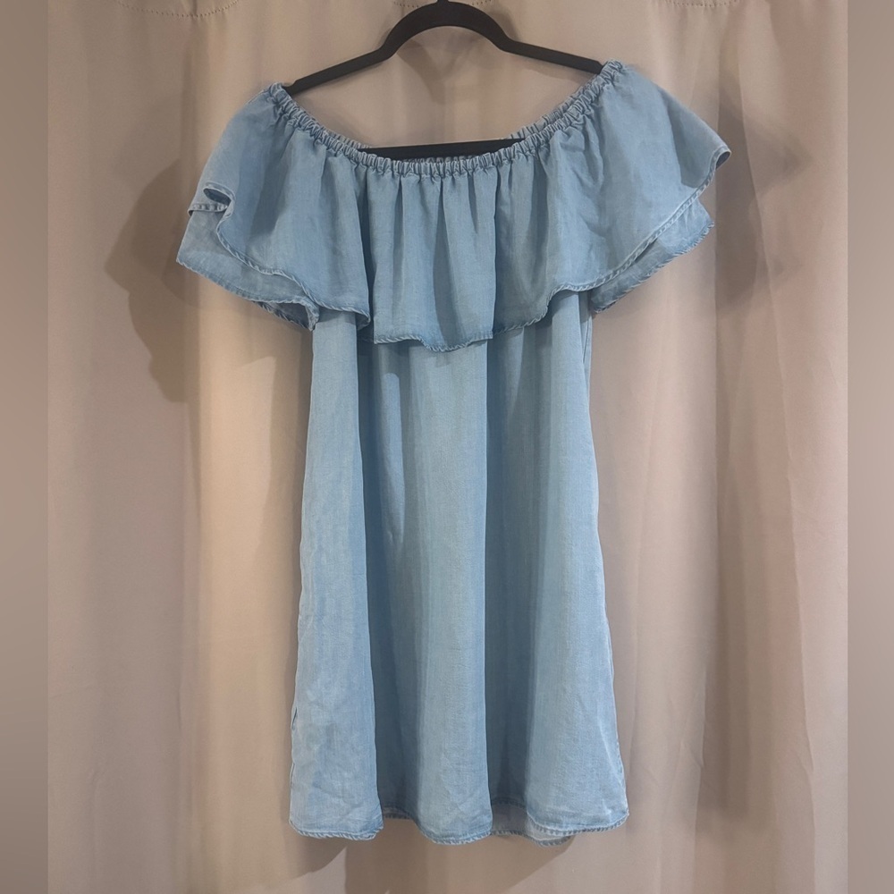 Zara Woman Blue Denim dress